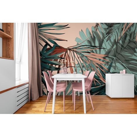 Papier Peint Tropical - Feuilles Sauvages - 150 x 250 cm (1/2)