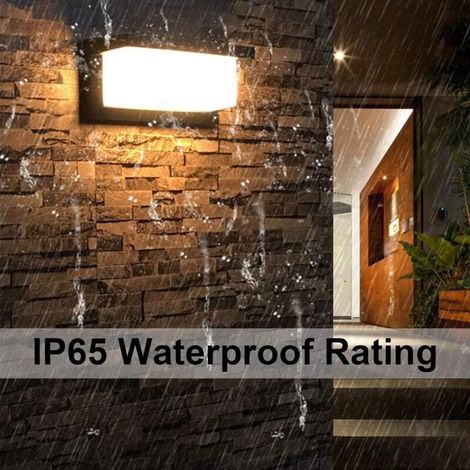 18W LED Applique Murale Lampe Extérieur avec Detecteur de Mouvement Moderne Noirs 4000K Blanc neutre Aluminium Luminaire IP65 Étanche Lumière Éclairage Decorative pour Jardin Pathway Couloir (1/3)
