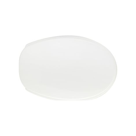 Sedile wc coprivaso per GSI vaso Stresa 47-49 x 35 cm copriwater bianco con cerniere regolabili e sedile in legno colato (1/3)