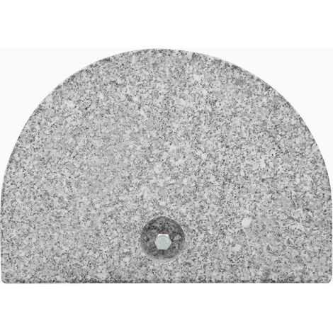 Maison Exclusive - Base per Parasole in Granito Curva 10 kg Grigia (1/5)