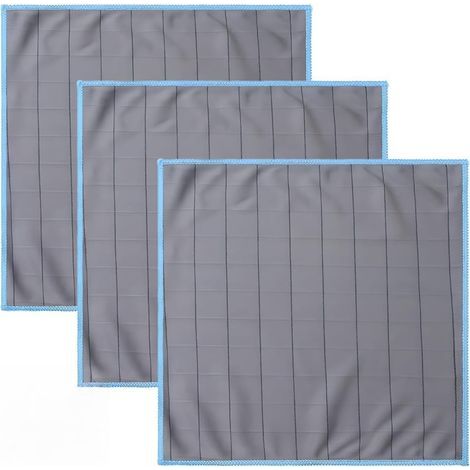 3 Pièces Chiffon Microfibre Carbone, Serviette Sans Trace Absorbant Polissage Lingette Essuie Verre Chiffon en Fibre de Carbone pour Vitres Miroirs Écrans Vaisselle Cuisine Menage Voiture 30 X 30 cm (1/5)