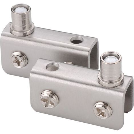 bisagras giratorias de acero inoxidable para puertas de cristal, abrazadera ajustable para bisagra de puerta de cristal (1/5)