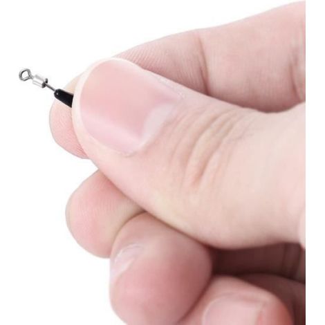20pcs Numéro 12 pêche en acier inoxydable Crochet roulant émerillons ligne Connecteur (1/4)
