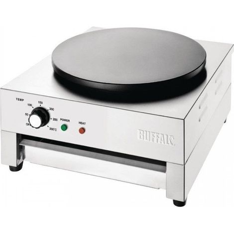 Crêpière PRO (Ø)400 mm, fonte épaisse, 3000 W, 220 V - MONO (1/5)