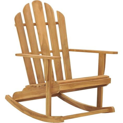 Adirondack-Schaukelstuhl Massivholz Teak