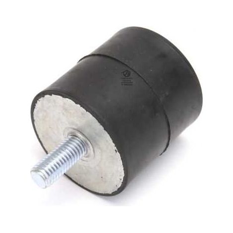 Silent bloc, plot antivibratoire universel 50 x 50 mm. Mâle M10 / Femelle M10 (1/4)