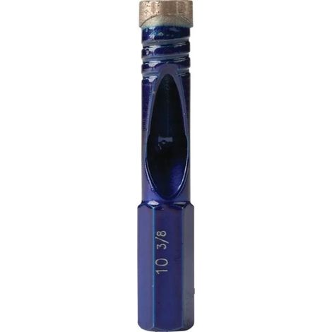 Punta diamantata Makita 10,0 x 55 mm, utensile di foratura professionale, per materiali duri, alta precisione e durata, colore argento