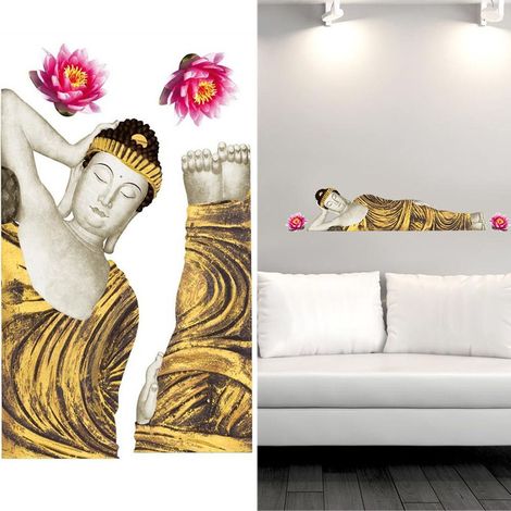 Stickers Muraux Bouddha taille de la planche 50 x 70 cm