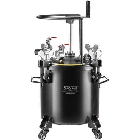 Pour la décoration intérieure, pulvérisation régulière avec pot de peinture sous pression 20 L en acier sur roulettes (1/5)
