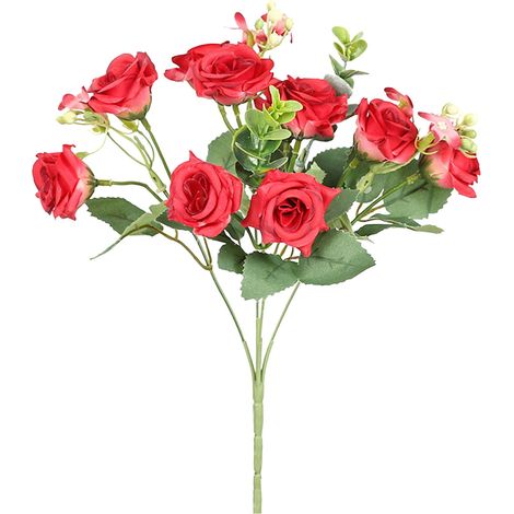 Guirlande Fleur Artificielle - Rose Synthétique Réaliste - Pour Porte d'Entrée Décoration Mariage Intérieur Extérieur - Lot de 2 (1/5)