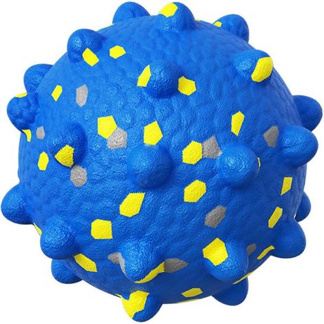 Spiky chien balle – Quiet jouet à macher balle – nettoyage des dents pour petits to grands macheurs intensifs – BleuM (1/5)