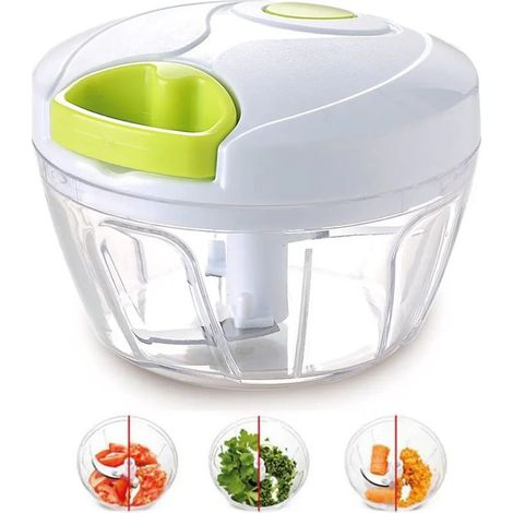 Hachoir manuel pour légumes, fruits, noix et oignons à main hachoir à viande mixeur robot culinaire (1/5)