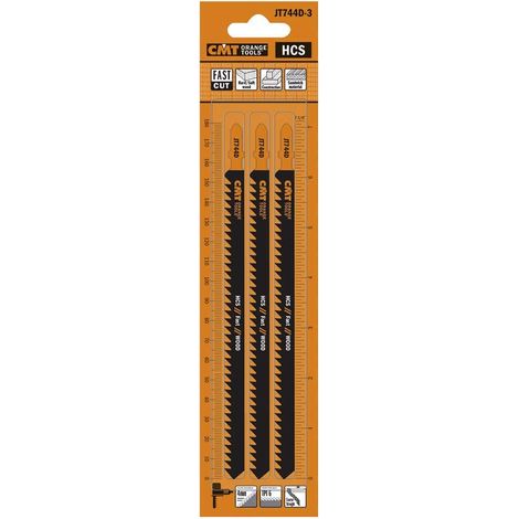 Lames de scie sauteuse pour bois (lot de 3), 6–7/162,6 cm (1/2)