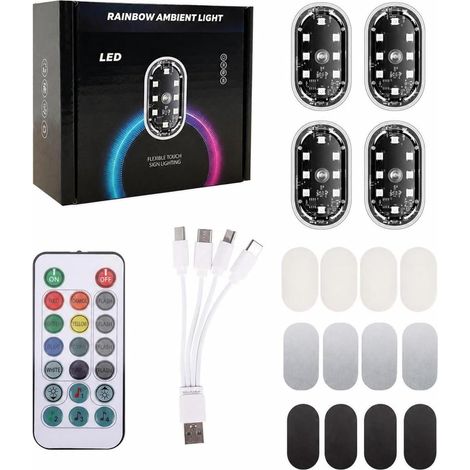 LED Ambient Car Lighting Remote Controlled Reading Light for Car, Interior, Trunk, Drivers (1/5)