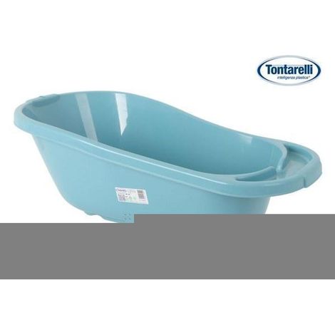 bañera para niños 80x41x27 cms baby azul delfin tontarelli fabricada en ue