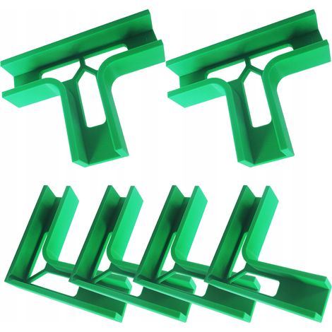 Juego de manillas de carpintería para placa de montaje de 18 mm, 3 manillas CIA, 4xL+2xT, 45° 90° (1/4)