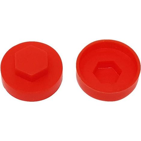 Forgefix Techfast Cover Cap Poppy Red 19mm