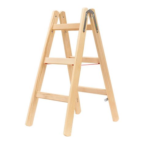 Scaletta in legno 2x4 gradini - altezza massima di lavoro 2.18m - 71410/2x4