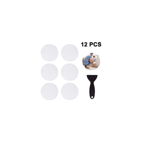 Autocollants antidérapants - 12 pièces, Tapis douche ronds 10cm transparent baignoire - Utilitaire (1/4)