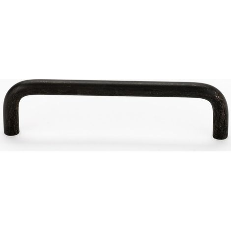 Poignée de meuble design, distance entre les trous 96 mm, pour cuisine, salle de bain, étagère, alliage d'aluminium, noir, 2 pièces