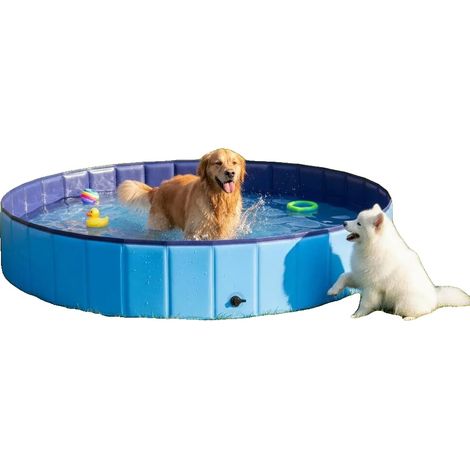Piscina plegable, PVC resistente, fácil de guardar, color verde militar. (1/2)