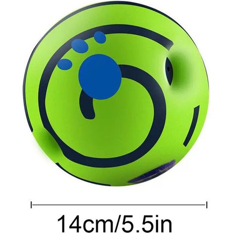 1 unité Jouet pour chien Wobble Wag Giggle Ball, balle ludique anti-stress avec sons rigolos, jouet interactif pour chiens actifs à l'intérieur