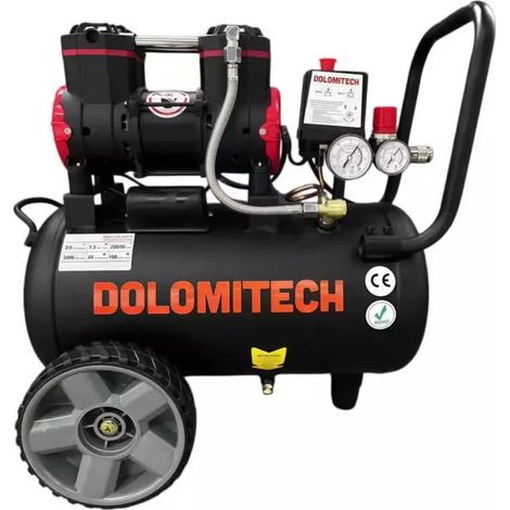 compressore aria silenziato dolomitech 24 lt 1,3 hp (1/4)