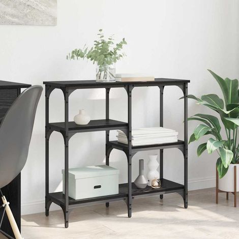 Console Table Black Oak 80 x 29 x 75 cm Engineered Wood vidaXL (1/5)