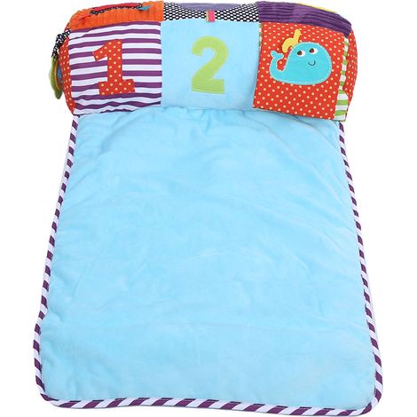 Tapis de jeu multifonctionnel avec clochette, puzzle et tapis d'éveil pour bébé et nourrisson (1/5)