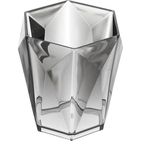 Portaspazzolino Grigio Trasparente In Plastica ABS Diamante (1/3)