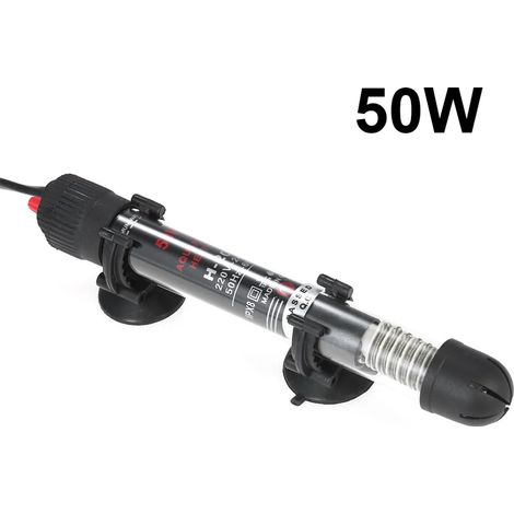 Chauffage d'aquarium 50 W, chauffage submersible pour aquarium, thermostat étanche pour aquariums, chauffage submersible pour aquariums et bocaux à poissons avec réglage de la température (1/5)