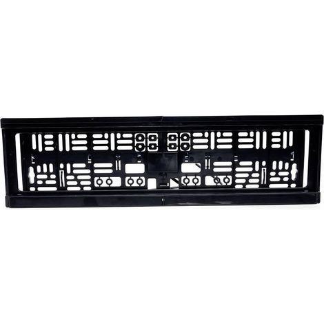 Soporte para matrícula negro 584 x 163 mm resistente