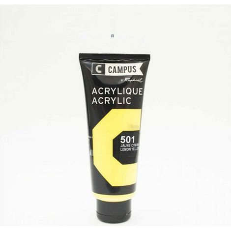 Peinture acrylique 100 ml - Jaune citron n°501