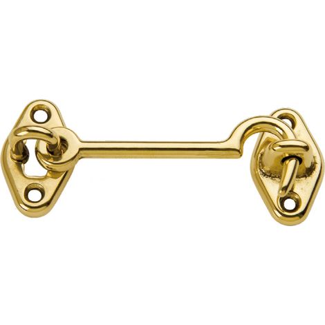 GANCIO FERMAFINESTRA OTTONE LUCIDO  80 MM- 25,0 pz