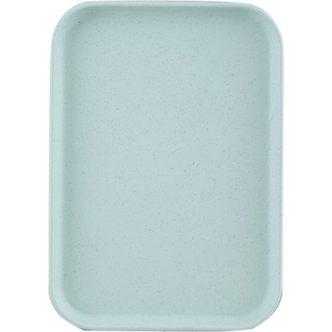 Plateau de Service Rectangulaire Paille de Blé Style Nordique, Plateau à Thé Snack pour Maison Bureau Restaurant Vert Clair (25x17cm) (1/5)