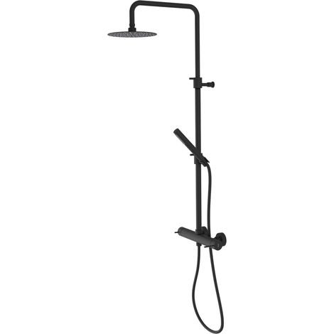 ULTRAMIX Ensemble de douche combiné avec mitigeur, noir mat