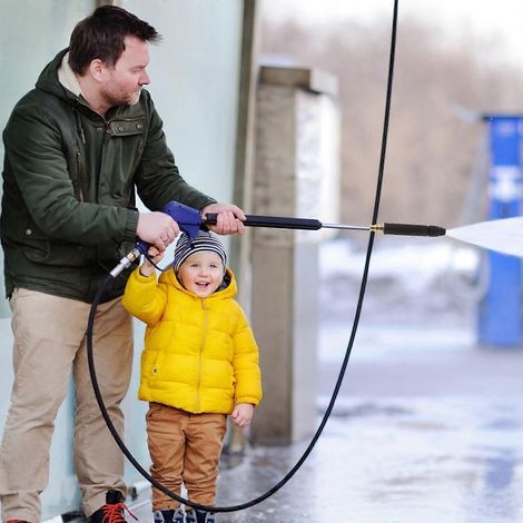 Water Hose Sprayer Nozzle High Pressure for Efficient Cleaning Tasks (1/4)