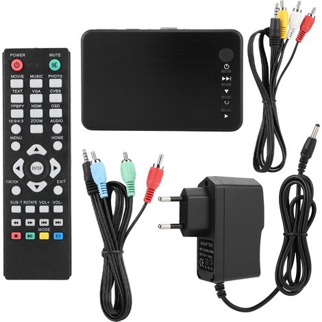 Lecteur Multimédia Mini HDMI 1080P 4K pour Publicité avec Disque Dur (EU Plug 100-240V) (1/5)