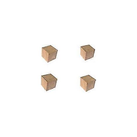 Les pieds de meubles (ensemble de 4 pièces) sont composés de quatre cubes en chêne massif, chacun mesurant 5 x 5 x 5 cm. (1/5)