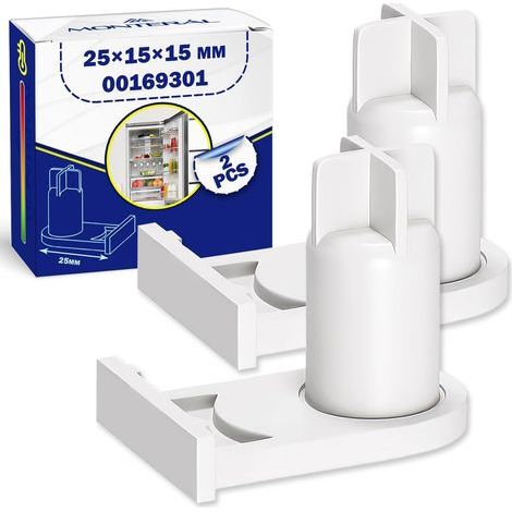 2 Pièces Douille Charnière Porte Réfrigérateur Congélateur Encastrable 25x15x15mm Compatible Bosch Siemens Miele (1/5)