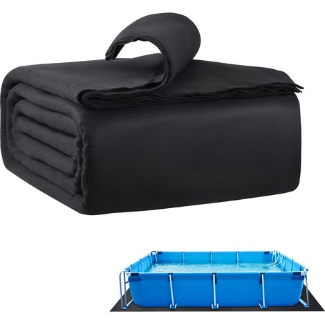 Mophorn Poolunterlage 4,8x9,7 m für oberirdische Schwimmbecken, strapazierfähige Bodenplane, schützt vor Beschädigungen, Poolmatte aus robustem Geotextilmaterial, erhöht die Haltbarkeit der Folie