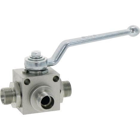 Vanne à bille 3 voies BKH-3L 12L-DN10 M18x1,5 100L (1/4)