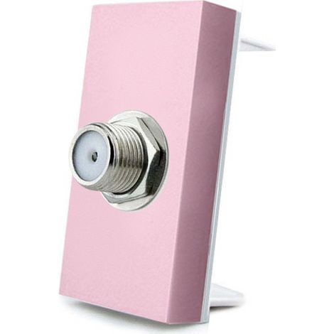 Conector  SAT rosa para mecanismo de empotrar