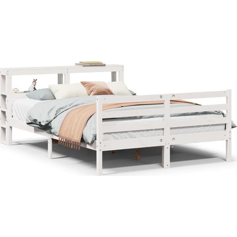 Maison Exclusive - Estructura de cama con cabecero madera de pino