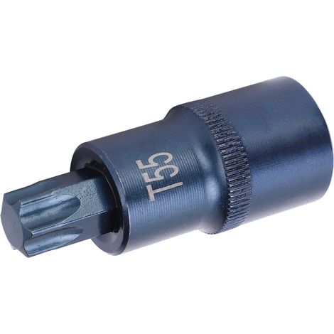 Embout de douille Star S2 en acier allié, clé électrique rapide, finition bleuie, 1/2 x 55 x 55 (1/5)