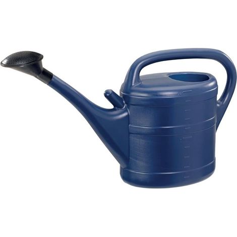 Arrosoir de Jardin 10 Litres - Bleu - Plastique Robuste - Avec Pomme d'Arrosage - Pour Entretien Floral et Potager - Poignée Ergonomique
