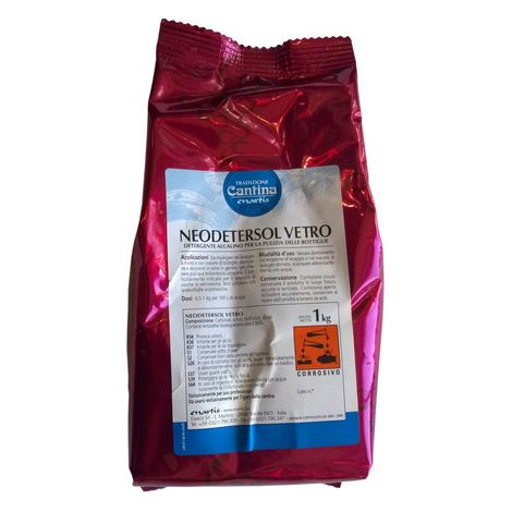 Neodetersol vetro kg.1 detergente per pulizia bottiglie botti damigiane - Salone (1/2)