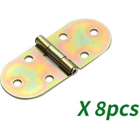 (8 pièces) 4/8 charnières à charnière rabattables, charnières de plateau de table pliantes à 180 degrés, accessoire de mobilier, convient aux armoires et aux tables (1/5)