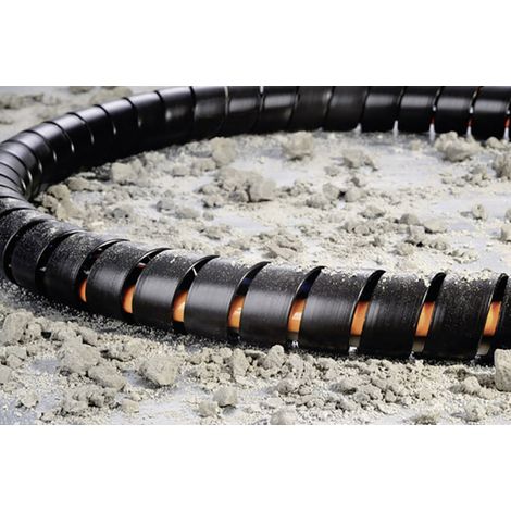 HellermannTyton 162-20400 SPF40-PP-BK Spiralschlauch  Schwarz 1 m