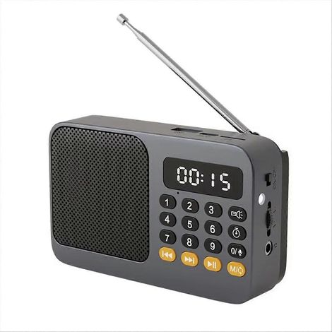 Radio FM Radio Portable Petit Emergency Recargable Ham Bluetooth Son Boîte mini Vintage Musique Enceinte Lecteur MP3 A (1/5)